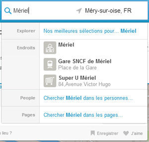 Résultat de recherche Foursquare