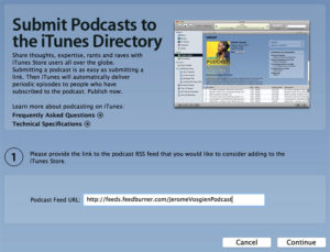 Soumettre un podcast iTunes