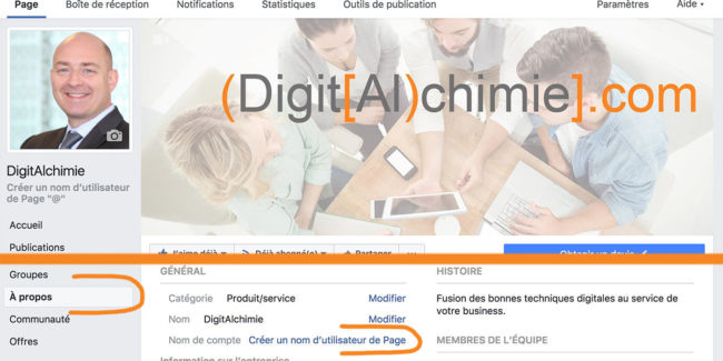 URL de Page Facebook URL de Page Facebook