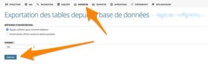 Exporter base de données WordPress