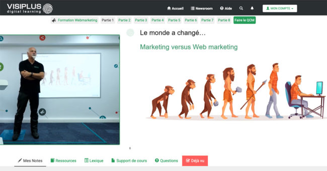 Formation en ligne avec Visiplus Formation en ligne avec Visiplus