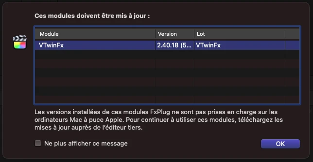 Mise à jour VTwinFx