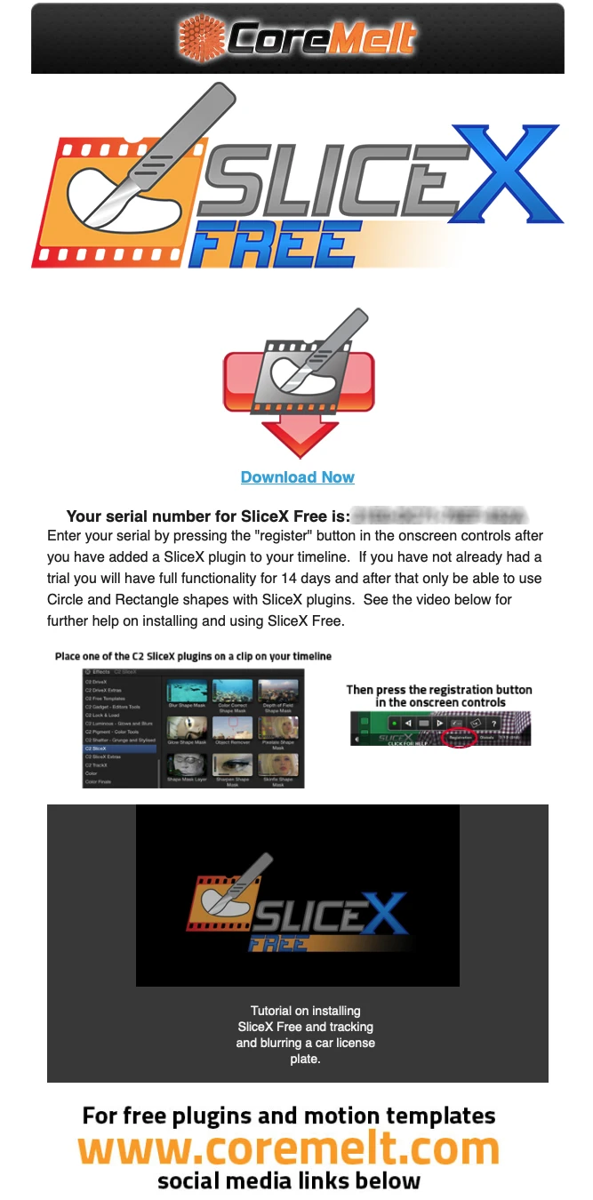 Serial Num SliceX Free